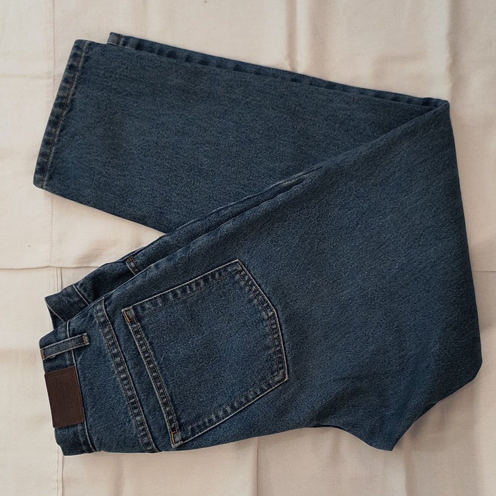 Vintage classic 90's LL. BEAN 100% cotton high-waist, baggy jeans Size 1…